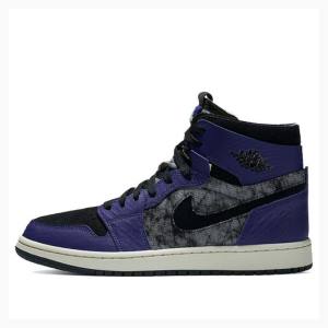 Air Jordan 1 Nike Zoom Air CMFT BBS Bayou Boys Chaussure De Basketball Homme Violette Noir | JD-183PK