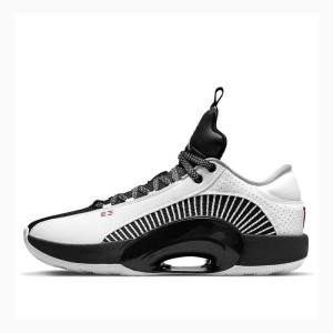 Air Jordan 35 Nike Low Baskets Homme Blanche Noir | JD-826OR