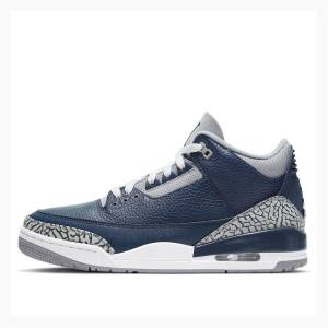 Air Jordan 3 Nike Retro George Town Chaussure De Basketball Homme Bleu | JD-741PD