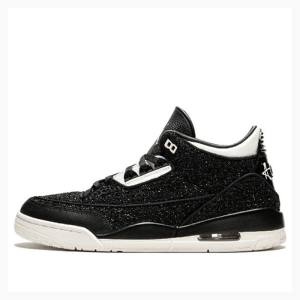 Air Jordan 3 Nike SE AWOK Vogue Chaussure De Basketball Femme Noir Blanche | JD-726UM