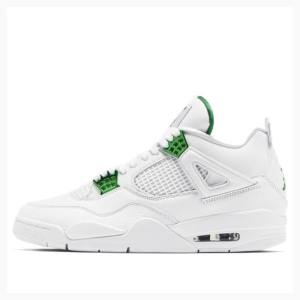 Air Jordan 4 Nike Retro Metallic Pack Chaussure De Basketball Homme Blanche Vert | JD-691EA