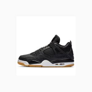 Air Jordan 4 Nike Retro SE Laser Chaussure De Basketball Homme Noir Blanche Marron | JD-687QY