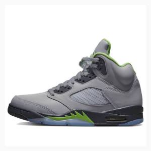 Air Jordan 5 Nike Bean 2022 Chaussure De Basketball Homme Grise Vert | JD-348ZM