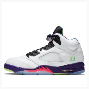 Air Jordan 5 Nike Retro Alternate Bel-Air Chaussure De Basketball Homme Blanche Violette | JD-679LF