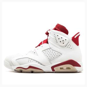 Air Jordan 6 Nike Retro Alternate Chaussure De Basketball Homme Blanche Rouge | JD-032XM