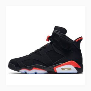 Air Jordan 6 Nike Retro Black Infrared Chaussure De Basketball Homme Noir Rouge | JD-017WX