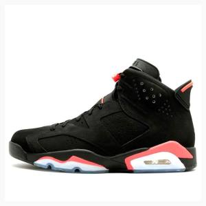 Air Jordan 6 Nike Retro Infrared Chaussure De Basketball Homme Noir Rouge | JD-981EC