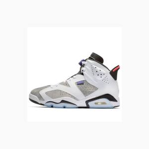 Air Jordan 6 Nike Retro LTR Flint Chaussure De Basketball Homme Blanche Grise Noir | JD-809DV