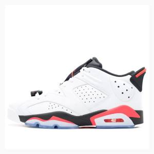 Air Jordan 6 Nike Retro Low Infrared Baskets Homme Blanche Noir Rouge | JD-682AK