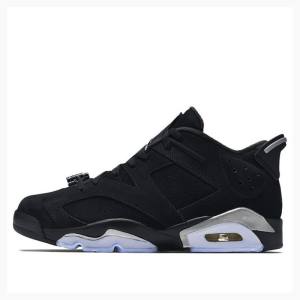 Air Jordan 6 Nike Retro Low Metallic Silver Baskets Homme Noir | JD-421GK