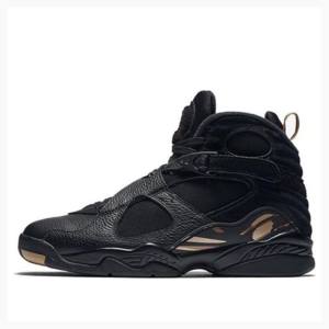 Air Jordan 8 Nike Retro OVO Metallic Chaussure De Basketball Homme Noir | JD-938BQ