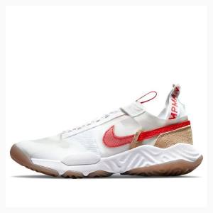 Air Jordan Nike Delta Breathe HABANERO Chaussures Course Femme Blanche Rouge | JD-230OK