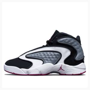 Air Jordan Nike OG Fuchsia Chaussure De Basketball Femme Noir Grise | JD-160VB