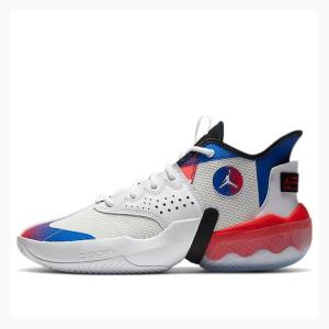 Air Jordan Nike React Elevation PF Chaussure De Basketball Homme Rouge Noir Bleu | JD-860KJ