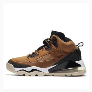 Air Jordan Nike Spizike 270 Boot Wheat Chaussure De Basketball Homme Noir Marron | JD-623AC