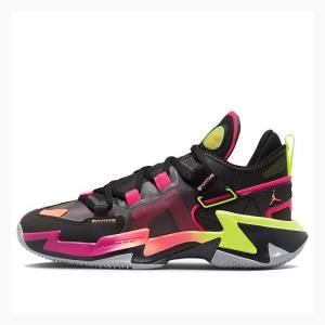 Air Jordan Nike Why Not Zer0.5 PF Black Chaussure De Basketball Homme Noir Vert Rose | JD-607HE