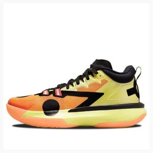 Air Jordan Nike X Naruto Zion 1 SP PF Chaussure De Basketball Homme Orange Jaune | JD-275RG