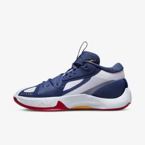 Air Jordan Nike Zoom Separate Homme Bleu Marine Blanche Rouge Doré | NK895XWY