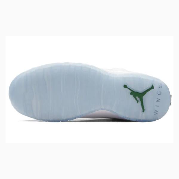 Air Jordan 10 Nike Retro Wings Chaussure De Basketball Homme Blanche Rouge Vert | JD-531JZ