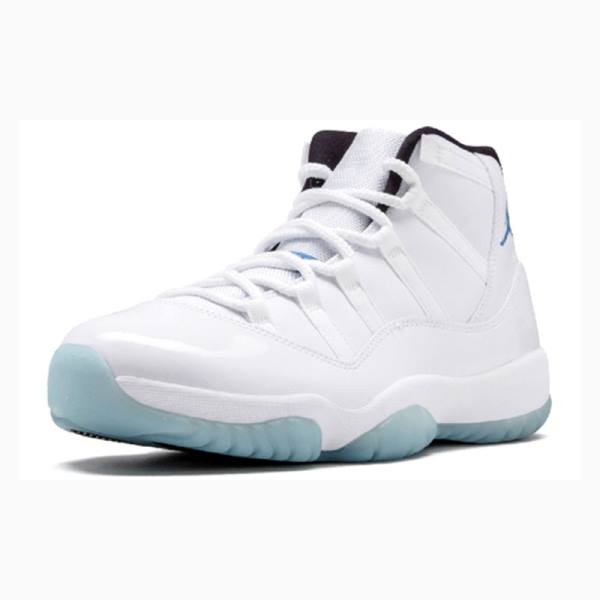 Air Jordan 11 Nike Retro Columbia Legend Chaussure De Basketball Homme Blanche Bleu | JD-379CO