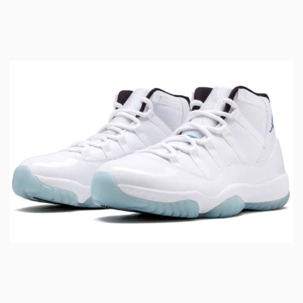 Air Jordan 11 Nike Retro Columbia Legend Chaussure De Basketball Homme Blanche Bleu | JD-379CO