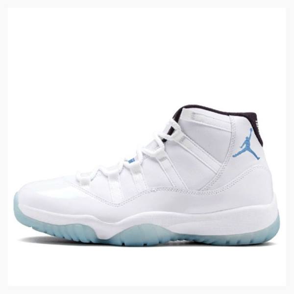 Air Jordan 11 Nike Retro Columbia Legend Chaussure De Basketball Homme Blanche Bleu | JD-379CO