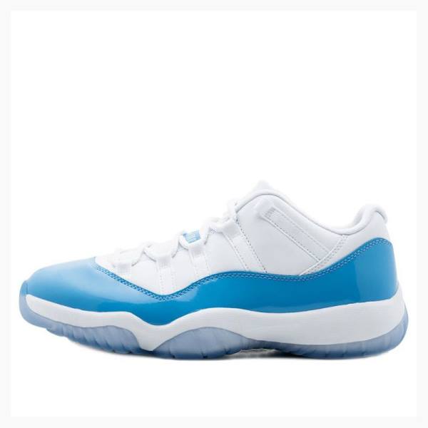 Air Jordan 11 Nike Retro Low UNC Baskets Homme Blanche Bleu | JD-890BH