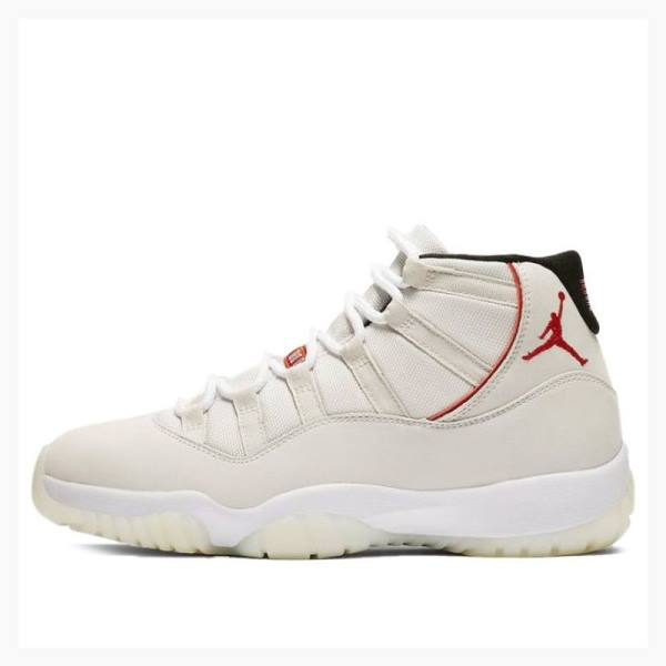 Air Jordan 11 Nike Retro Platinum Tint Chaussure De Basketball Homme Blanche | JD-471IS