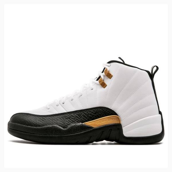 Air Jordan 12 Nike Retro CNY Chinese New Year Chaussure De Basketball Homme Blanche Noir Doré | JD-107HF