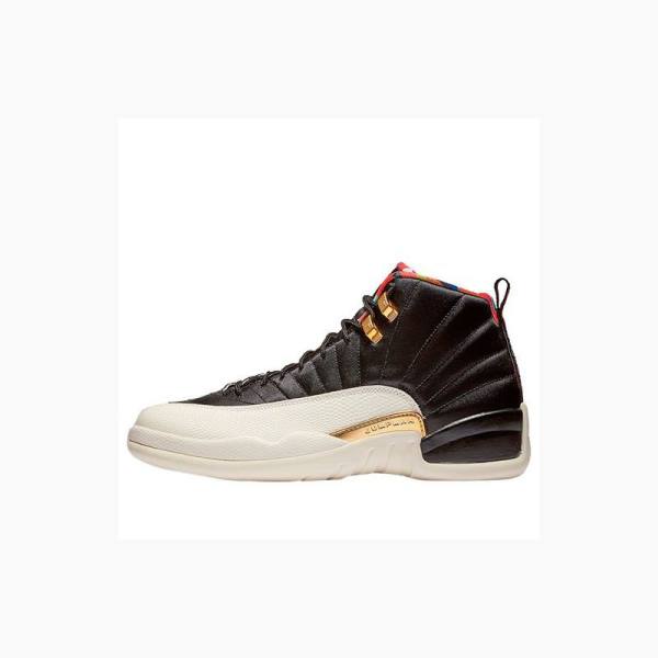 Air Jordan 12 Nike Retro CNY Chinese New Year 2019 Chaussure De Basketball Homme Marron Blanche | JD-784UO