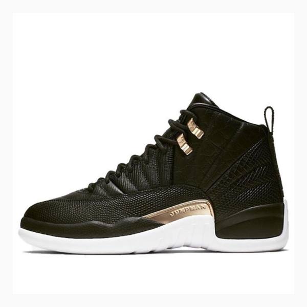 Air Jordan 12 Nike Retro Metallic Chaussure De Basketball Femme Noir | JD-978QL