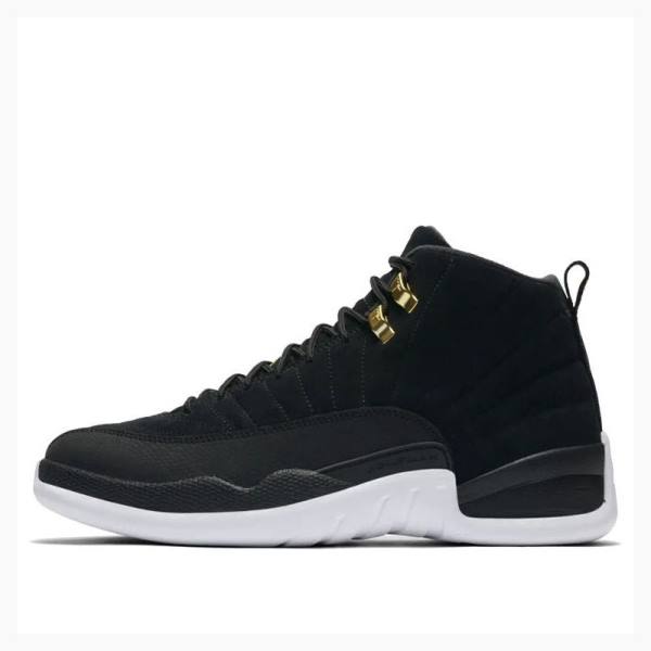 Air Jordan 12 Nike Retro Reverse Taxi Chaussure De Basketball Homme Noir Blanche | JD-981EK