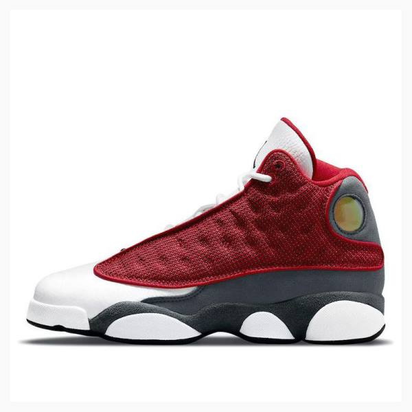 Air Jordan 13 Nike Retro Gym Chaussure De Basketball Homme Blanche Rouge Grise | JD-394KV