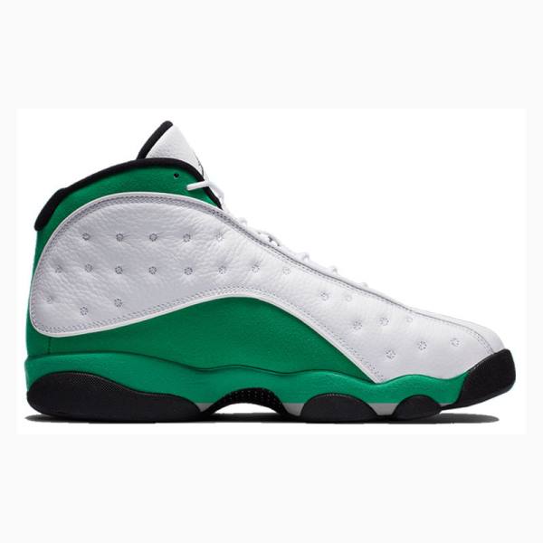 Air Jordan 13 Nike Retro Lucky Chaussure De Basketball Homme Blanche Vert | JD-620DC