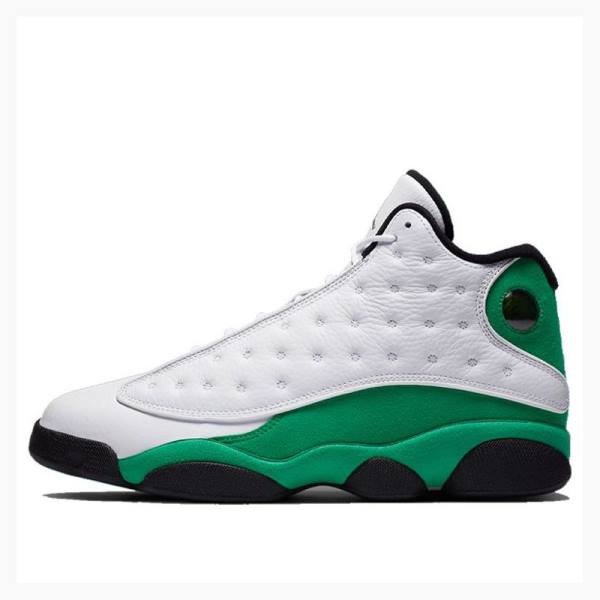 Air Jordan 13 Nike Retro Lucky Chaussure De Basketball Homme Blanche Vert | JD-620DC