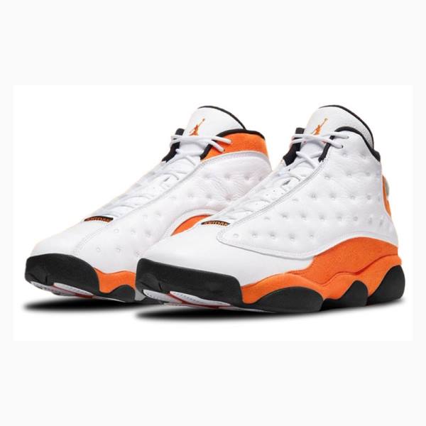 Air Jordan 13 Nike Retro Starfish Chaussure De Basketball Homme Blanche Orange | JD-234FZ