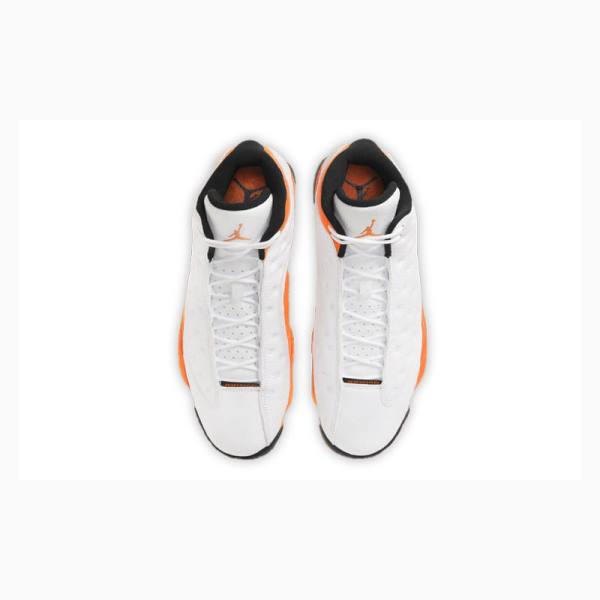 Air Jordan 13 Nike Retro Starfish Chaussure De Basketball Homme Blanche Orange | JD-234FZ