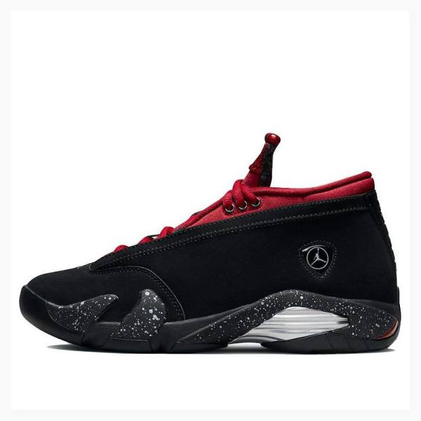 Air Jordan 14 Nike Low Red Lipstick Baskets Femme Noir Rouge | JD-846BW