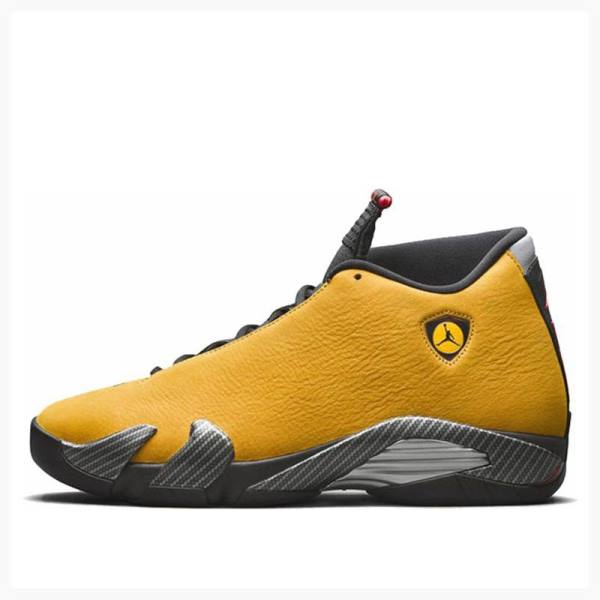 Air Jordan 14 Nike Retro Ferrari Chaussure De Basketball Homme Doré Noir | JD-351ZV