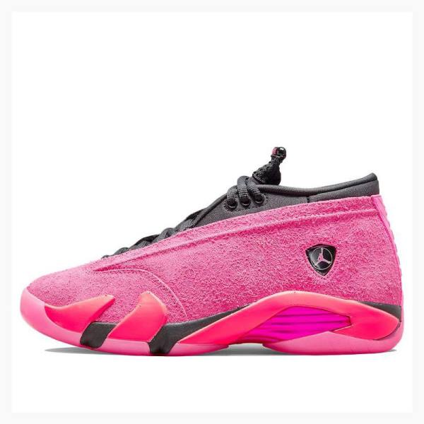 Air Jordan 14 Nike Retro Low Shocking Baskets Femme Rose | JD-498EH