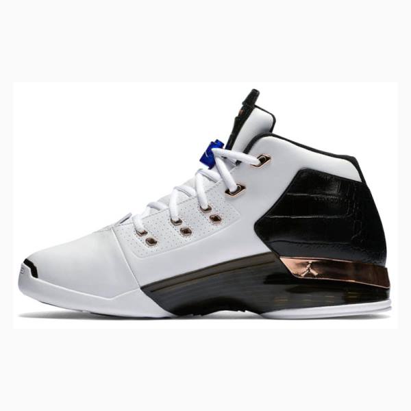 Air Jordan 17 Nike Retro Copper Chaussure De Basketball Homme Blanche Noir | JD-302TI