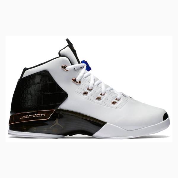 Air Jordan 17 Nike Retro Copper Chaussure De Basketball Homme Blanche Noir | JD-302TI