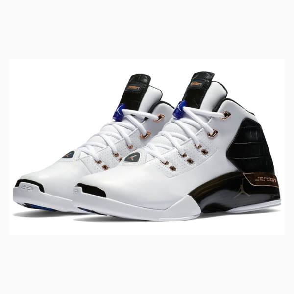 Air Jordan 17 Nike Retro Copper Chaussure De Basketball Homme Blanche Noir | JD-302TI