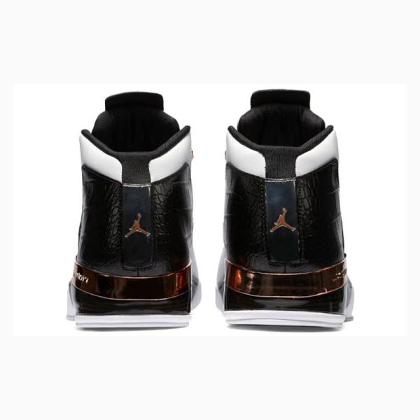 Air Jordan 17 Nike Retro Copper Chaussure De Basketball Homme Blanche Noir | JD-302TI