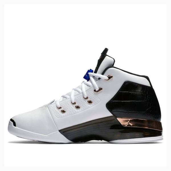 Air Jordan 17 Nike Retro Copper Chaussure De Basketball Homme Blanche Noir | JD-302TI