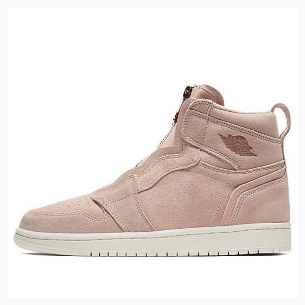 Air Jordan 1 Nike High Zip Particle Chaussure De Basketball Femme Beige | JD-980XI