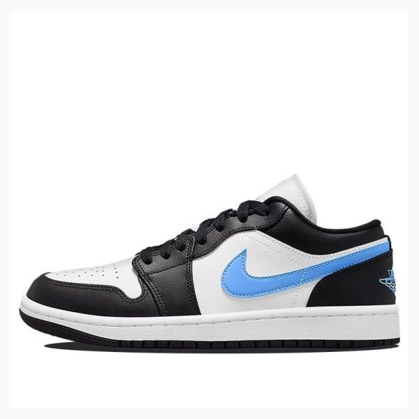 Air Jordan 1 Nike Low Baskets Femme Blanche Noir Bleu | JD-174IS