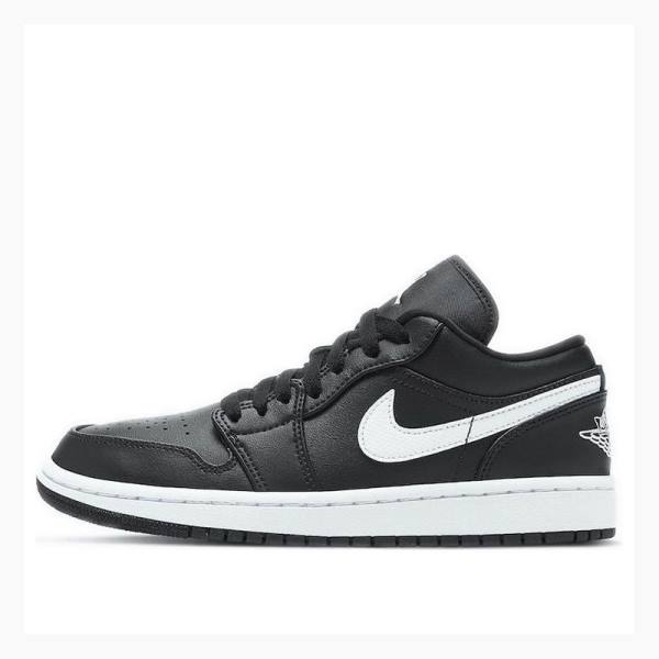 Air Jordan 1 Nike Low Baskets Femme Noir Blanche | JD-265EV