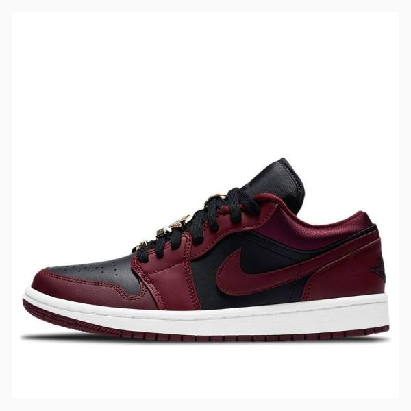 Air Jordan 1 Nike Low Baskets Femme Rouge Noir | JD-128QL