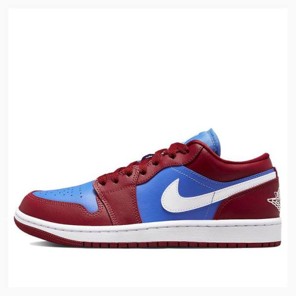 Air Jordan 1 Nike Low Baskets Femme Rouge Bleu | JD-813YI